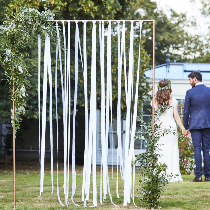 Witte Trouwband - 80 meter
