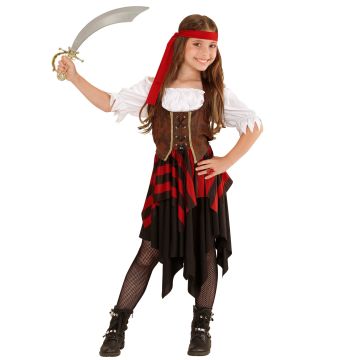 Schattige piratenmeisjes kostuum voor meisjes