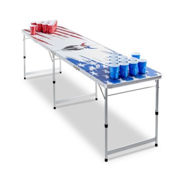 Beer Pong tafel USA PartyVikings - Officiële afmetingen