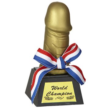 Penis trofee "World Champion" - 12 cm