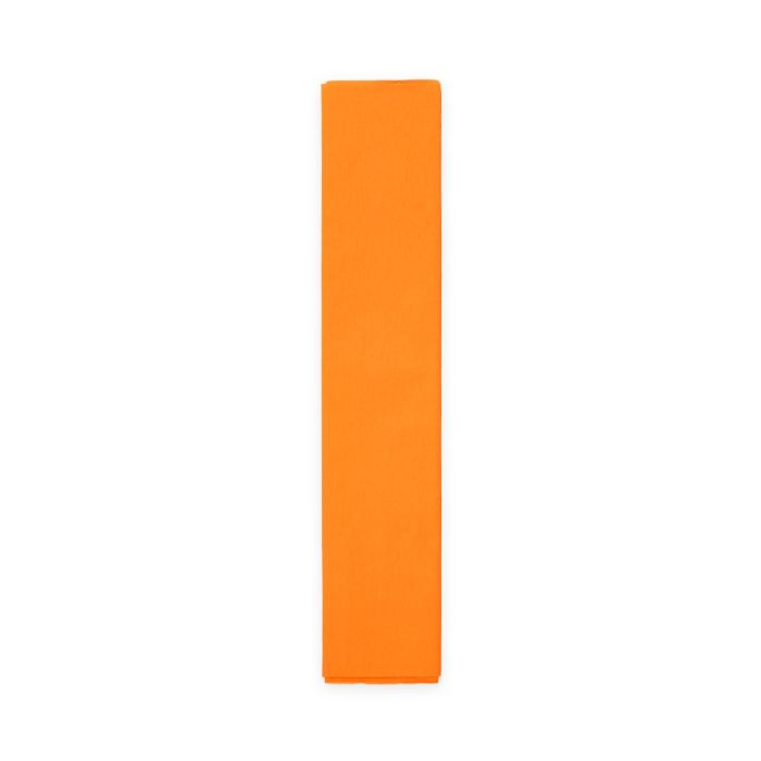 Oranje crepe streamer papier 50x250 cm