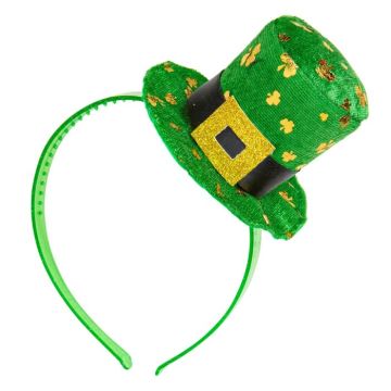 St. Patricks Day Mini Top Hat Haarband Groen