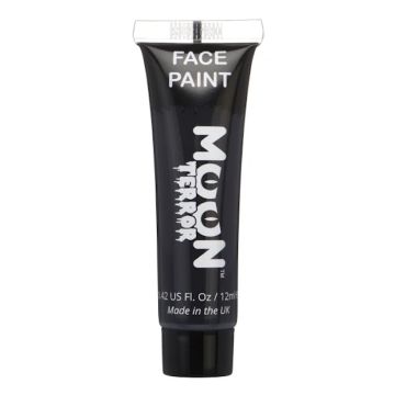 Halloween Gezicht En Lichaamsverf Zwart 12 ml Moon Creations