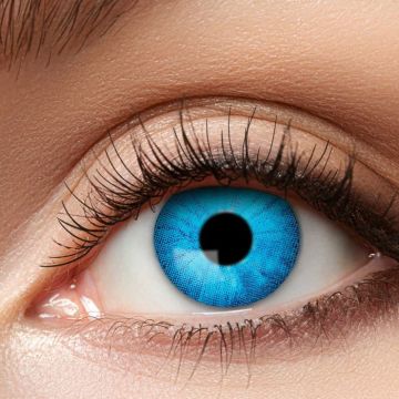 Contactlenzen blauw elektrisch