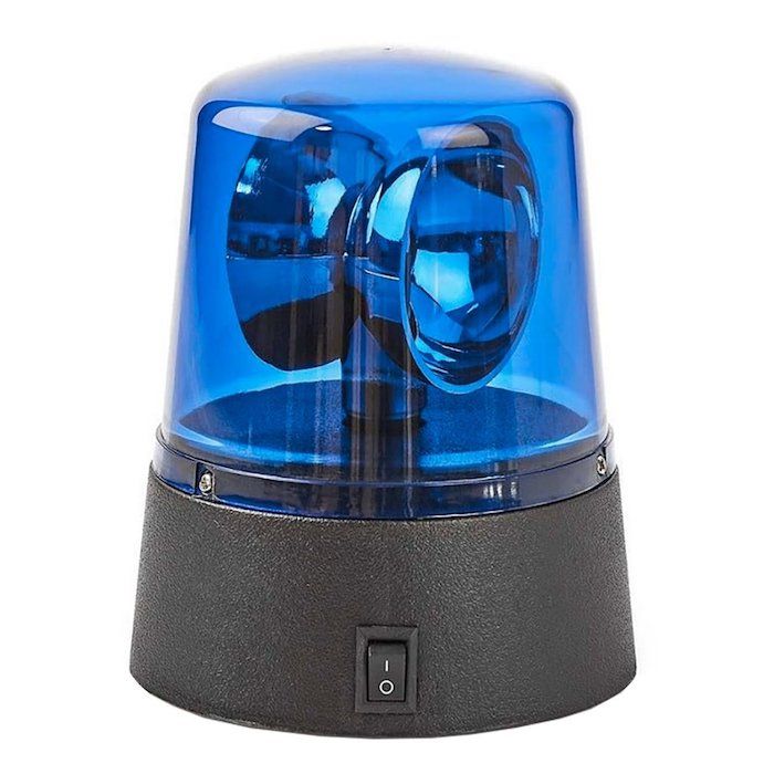 Politielamp Blauw 360 graden reflector
