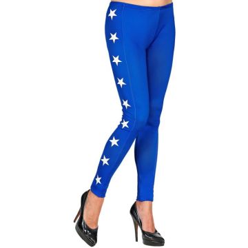 Sterren leggings in blauw