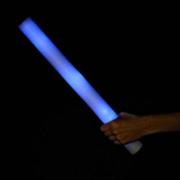 LED schuimstaaf Blauw - 47 cm