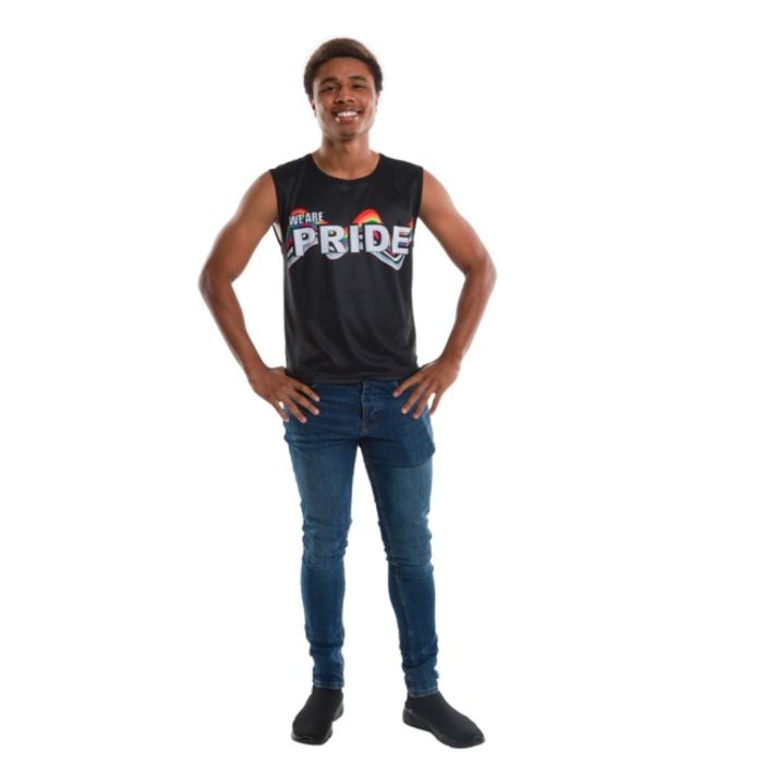 Zwarte pride tanktop