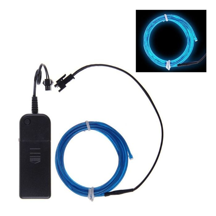 Neon LED kabel 3 m blauw