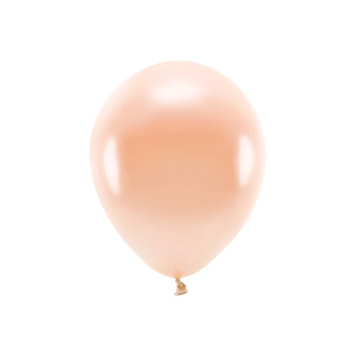 Metallic perzikkleurige ballonnen 10x - 30 cm 