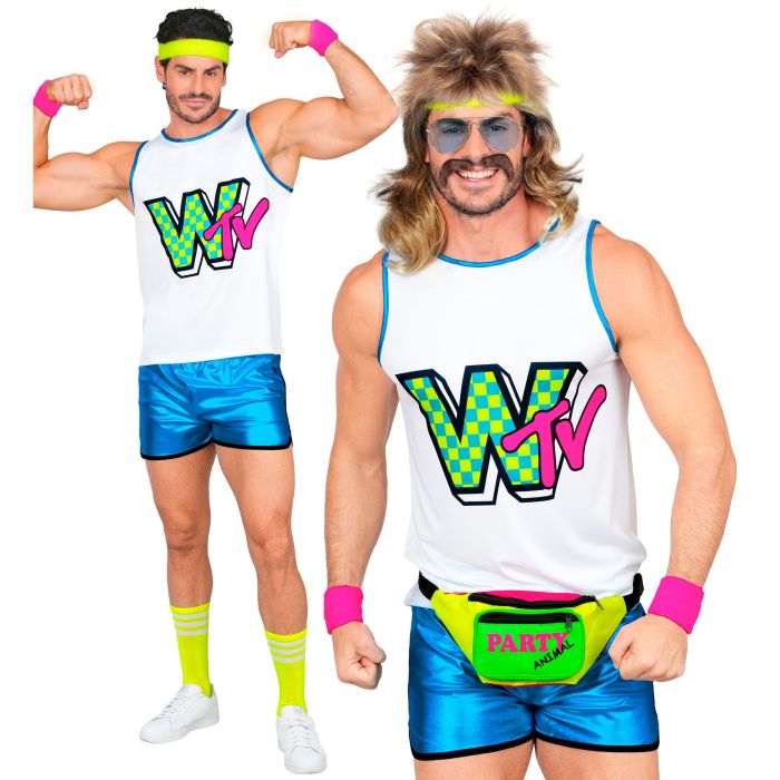 80's aerobic kostuum voor heren