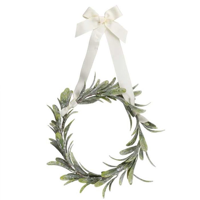 Kunstmatige Mistletoe Kranse 4x - 10 cm