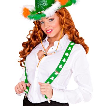 St. Patrick's Day bretels groen