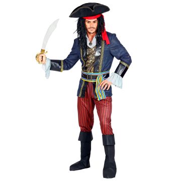 Gedetailleerd piratenkapitein kostuum voor heren