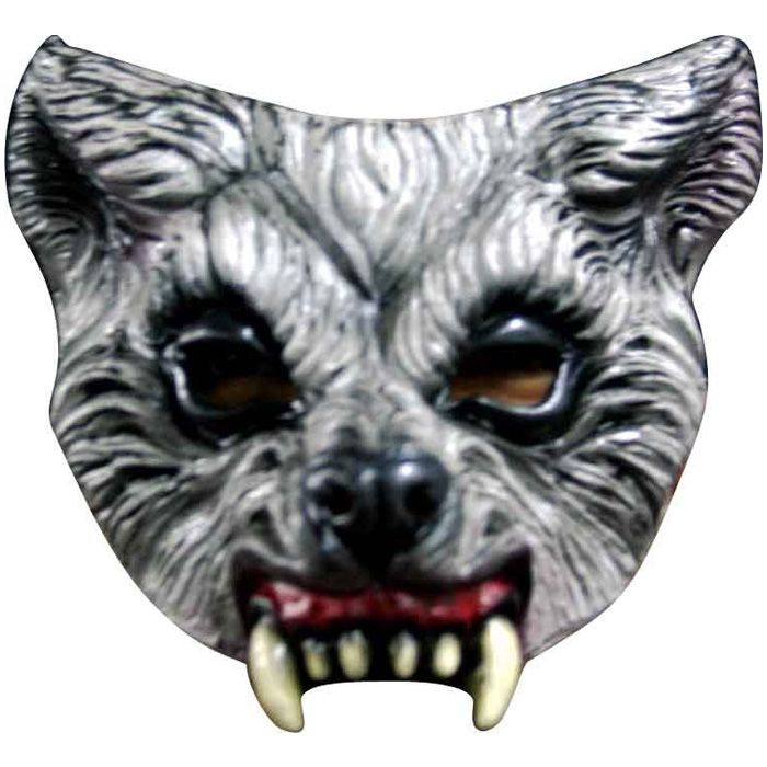 Griezelige half-wolf masker