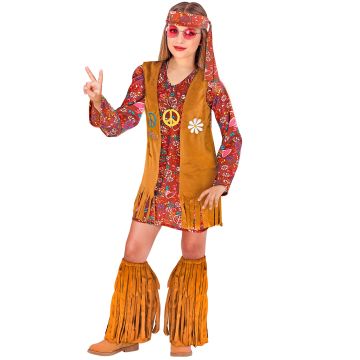 Hippie-jurk met vest en laarsbedekking