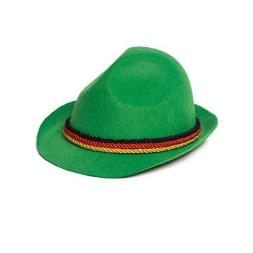 Tirolerhoed voor oktoberfest groen one-size unisex