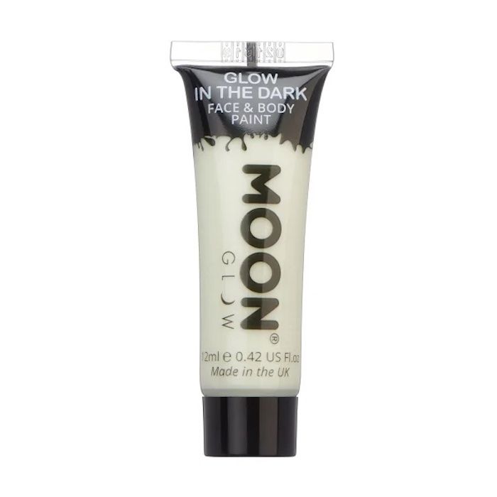 Glow in the Dark Gezichts En Lichaamsverf Transparant 12 ml Moon Creations