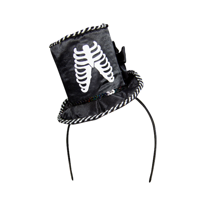 Tiara halloween hoed in zwart