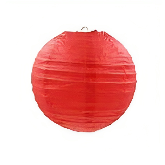 Rode papieren lantaarn 40 cm