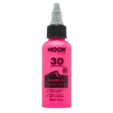 Neon UV Textielverf Roze 30 ml Moon Creations
