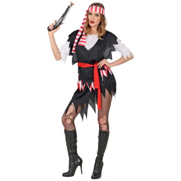 Mooie piratenjurk kostuum voor dames