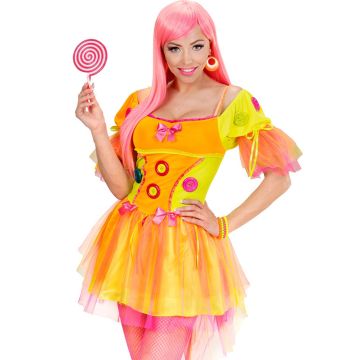 NEON FANTASY MEISJE (jurk) Geel