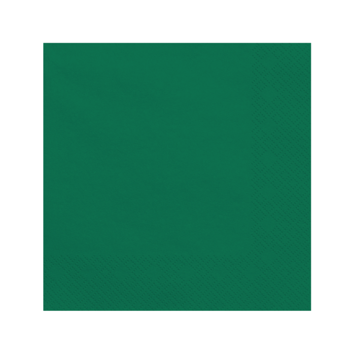 Flesgroene 3-Laags Servetten 20x - 33 x 33 cm