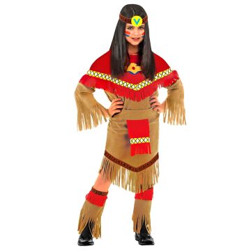 Indianenmeisje kostuum voor kinderen - 4 delen