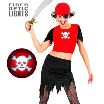 Stralende piratenmeisje kostuum voor dames