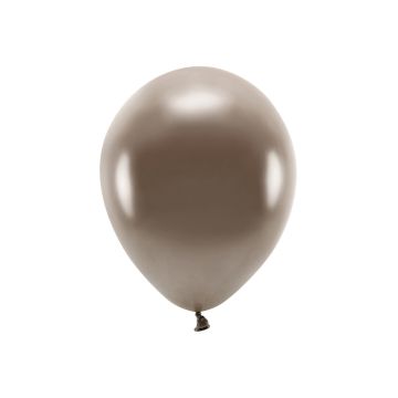 Metallic bruine ballonnen 10x - 30 cm 