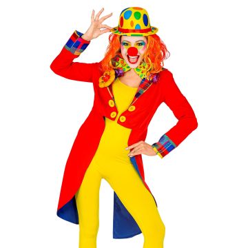 Kleurrijke clownjas voor dames