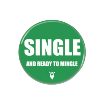 Verkeerslicht feest single badges groen 10x - 58 mm