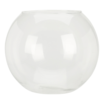 Transparante kom vaas in glas 240x210 mm