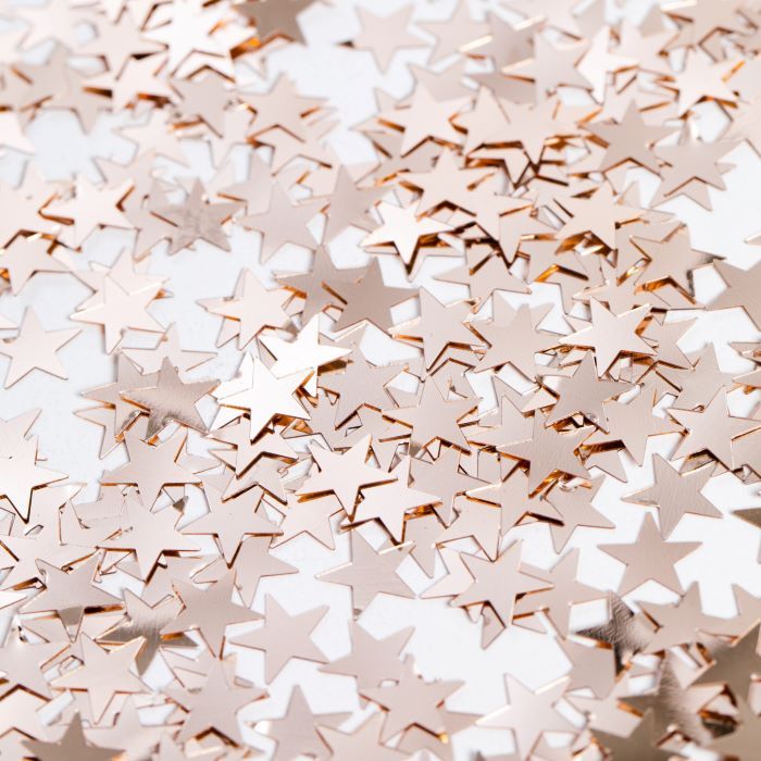 Rose gold ster tafelconfetti - 14 g