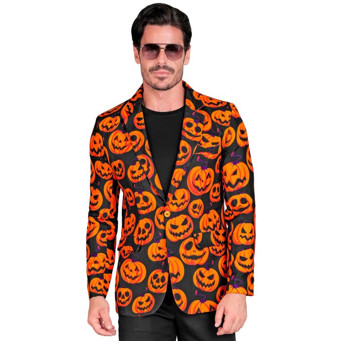 Halloweenjas met oranje pompoenen
