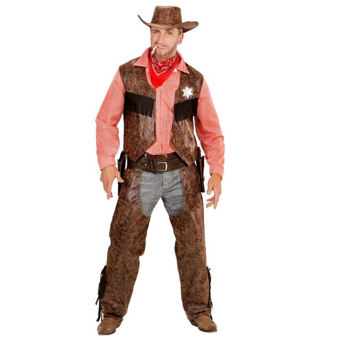 Cowboy Sheriff Kostuum - 4 delen
