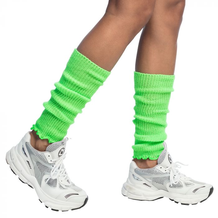 Beenwarmers in neon groen