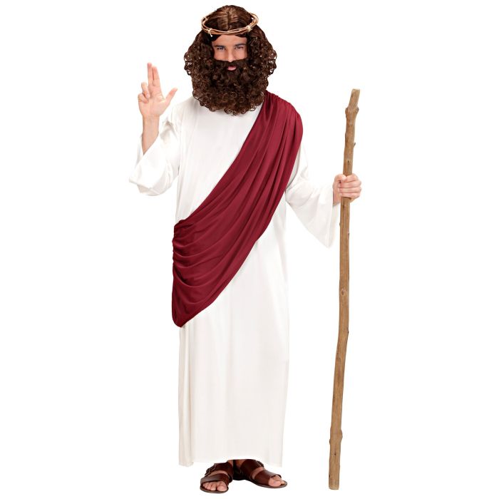 MESSIAH (jurk, toga, doornenkroon) Wit