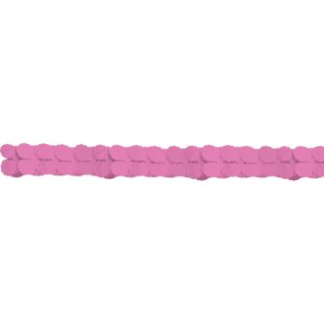 Roze Papieren Slinger - 3,65 meter