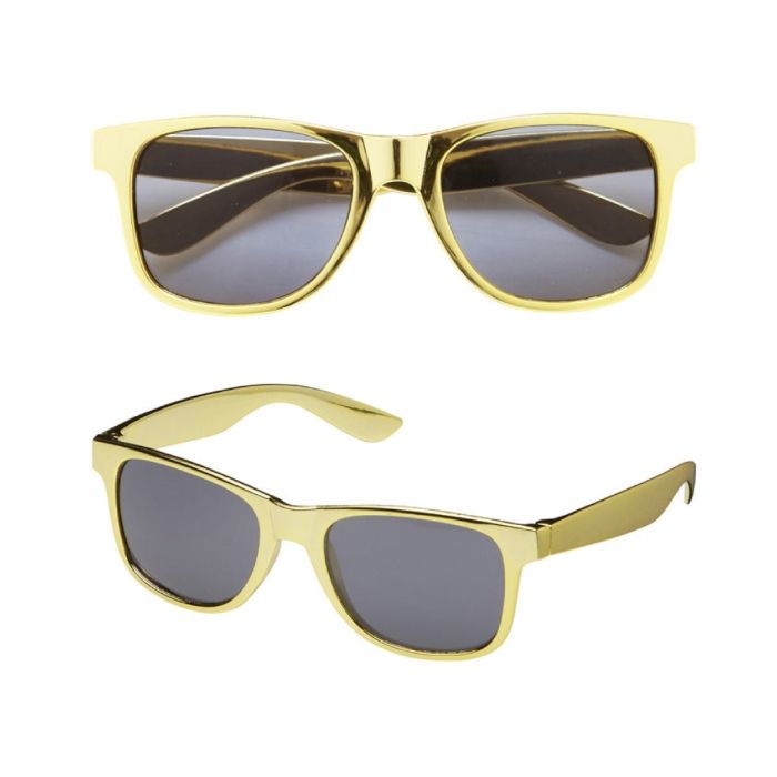 Zonnebrillen Wayfarer goud - onesize