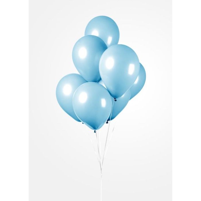 Lichtblauwe Ballonnen 50x - 30 cm