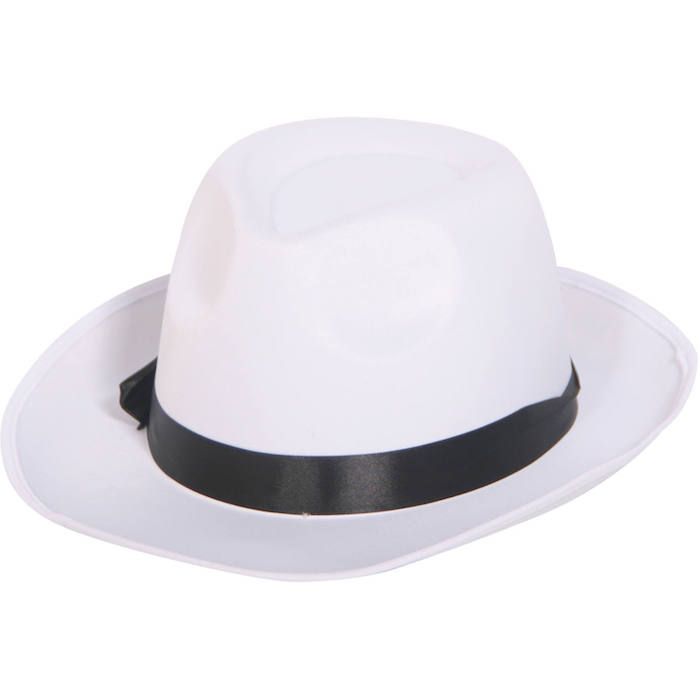 Witte Fedora hoed - 59 cm
