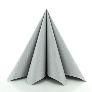 Luxe servetten zilver 12x - 40x40 cm