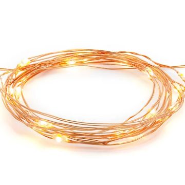 Koperen LED-lampjes - 1,9 meter