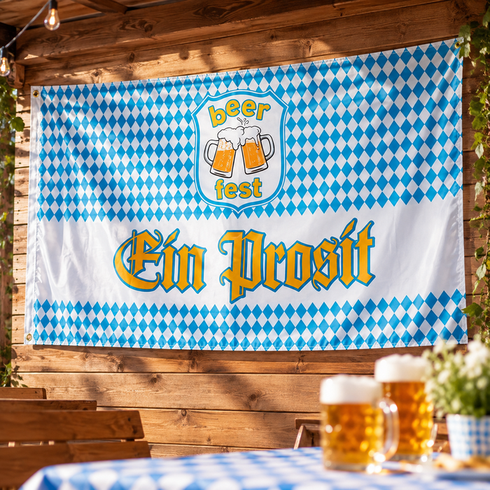 Oktoberfest banner vlag - 90 x 150 cm