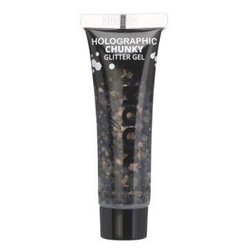Holografische Chunky Glitter Gel Zwart 12 ml Moon Creations