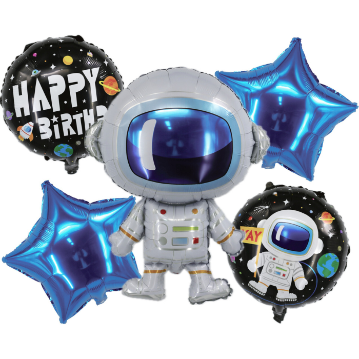 Folieballonnen met astronaut thema 5x
