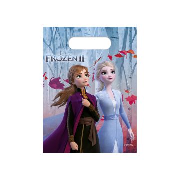 Frozen 2 snoepzakken 6x - 16,5 x 23 cm