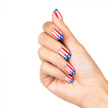 Nep-nagels met USA motief 24x